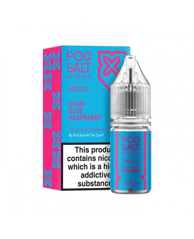 SOUR BLUE RASPBERRY NICOTINE SALT E-LIQUID BY NEXUS SALTS