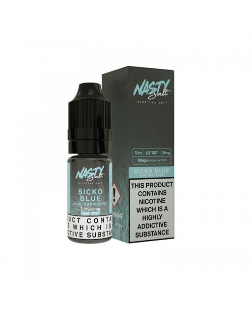 SICKO BLUE NICOTINE SALT E-LIQUID BY NASTY SALT