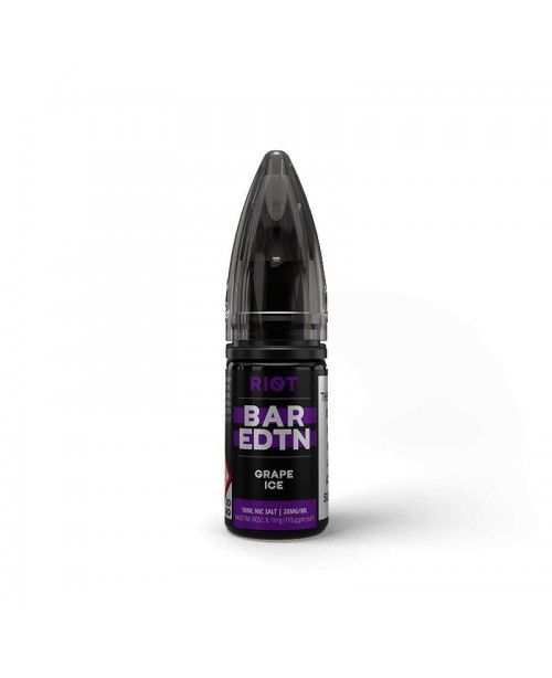 GRAPE ICE RIOT BAR EDTN NICOTINE SALT E-LIQUID BY ...