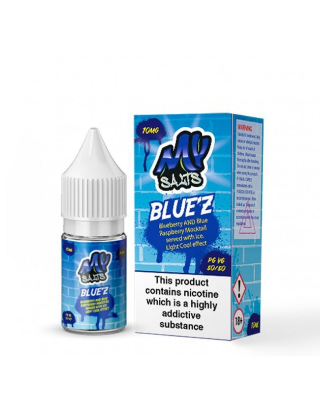 BLUE'Z NICOTINE SALT E-LIQUID BY MY SALTS