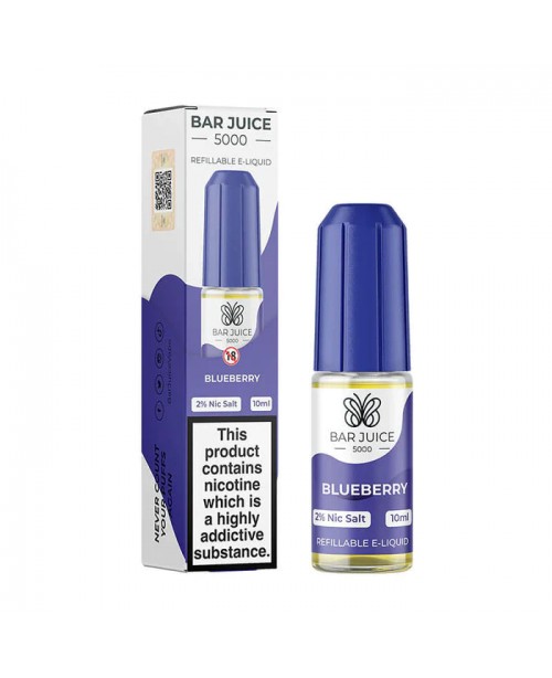 BLUEBERRY NICOTINE SALT E-LIQUID BY BAR JUICE 5000