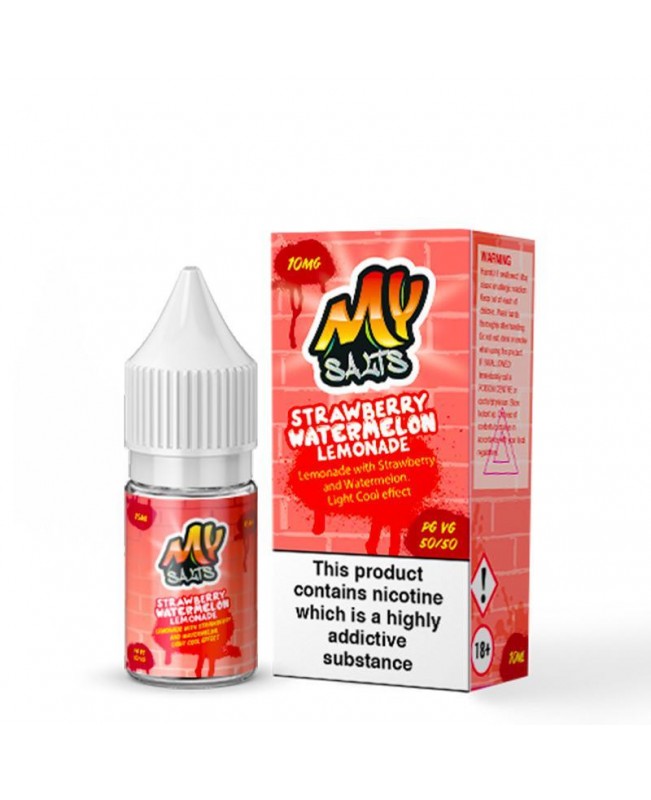 STRAWBERRY WATERMELON LEMONADE NICOTINE SALT E-LIQUID BY MY SALTS