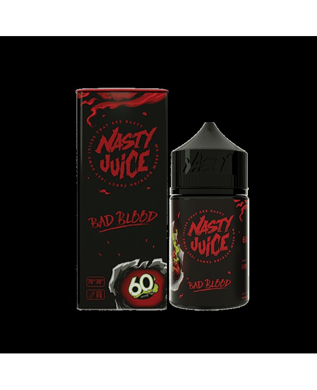 BAD BLOOD E LIQUID BY NASTY JUICE - 50ML SHORTFILL 50ML 70VG