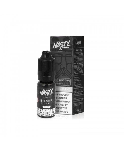 SILVER BLEND NICOTINE SALT E-LIQUID BY NASTY SALT