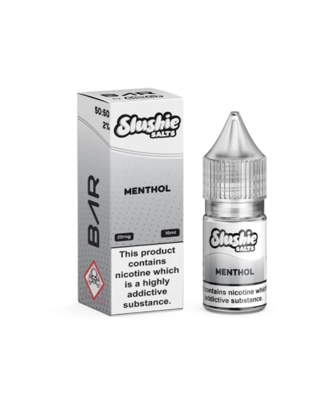 MENTHOL NICOTINE BAR SALT E LIQUID BAR BY SLUSHIE 10ML 50VG