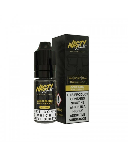 GOLD BLEND NICOTINE SALT E-LIQUID BY NASTY SALT