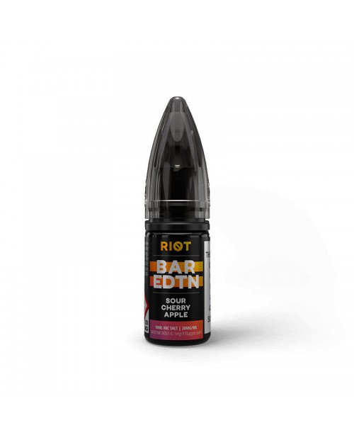 SOUR CHERRY APPLE RIOT BAR EDTN NICOTINE SALT E-LI...