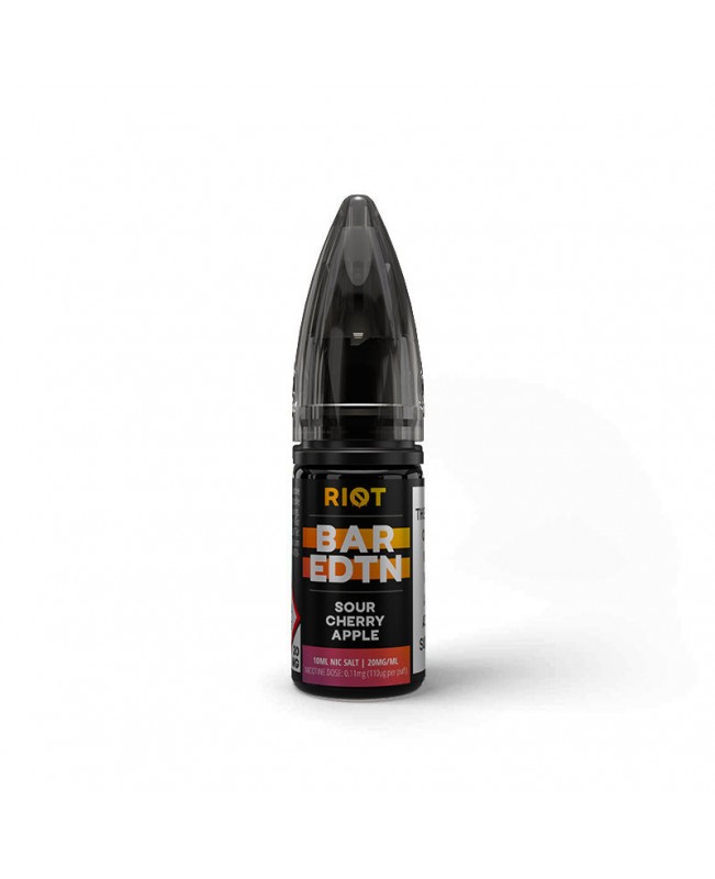 SOUR CHERRY APPLE RIOT BAR EDTN NICOTINE SALT E-LIQUID BY RIOT SQUAD