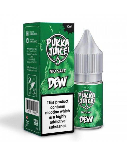 DEW NICOTINE SALT E-LIQUID BY PUKKA JUICE