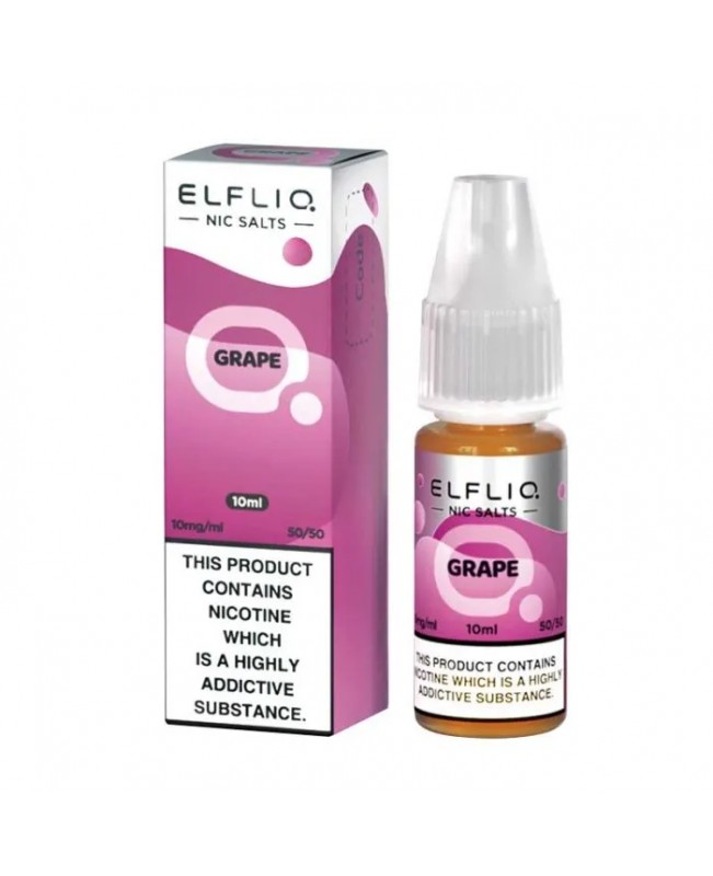 GRAPE NICOTINE SALT E-LIQUID BY ELFLIQ - ELFBAR