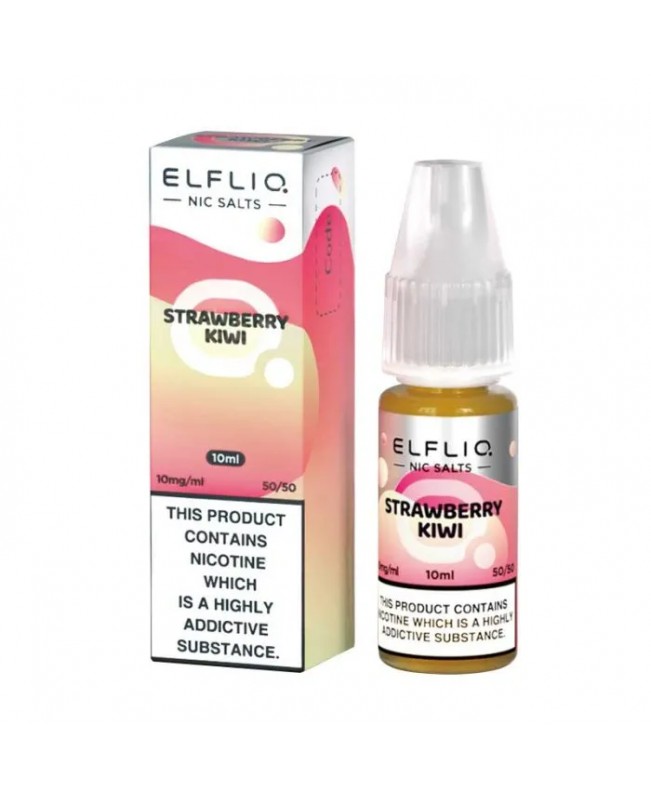 STRAWBERRY KIWI NICOTINE SALT E-LIQUID BY ELFLIQ - ELFBAR