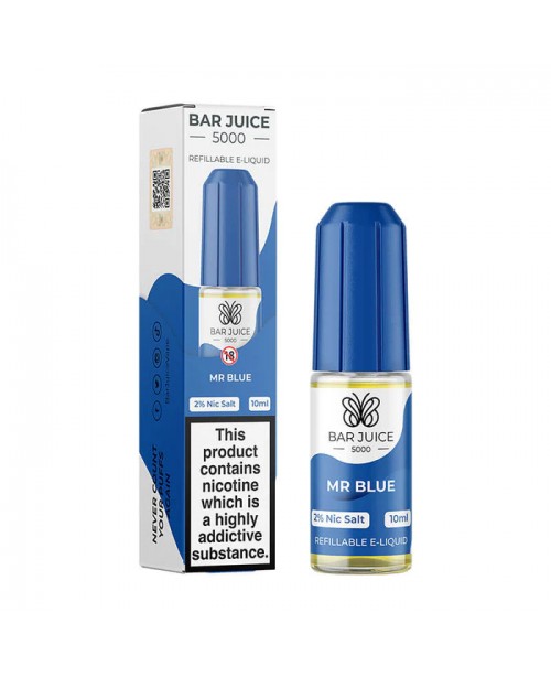 MR BLUE NICOTINE SALT E-LIQUID BY BAR JUICE 5000