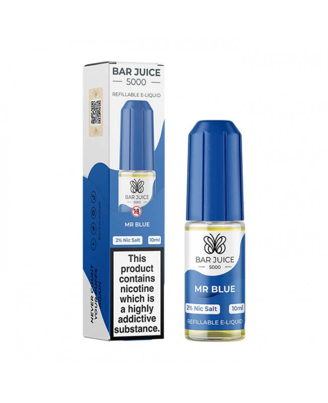 MR BLUE NICOTINE SALT E-LIQUID BY BAR JUICE 5000