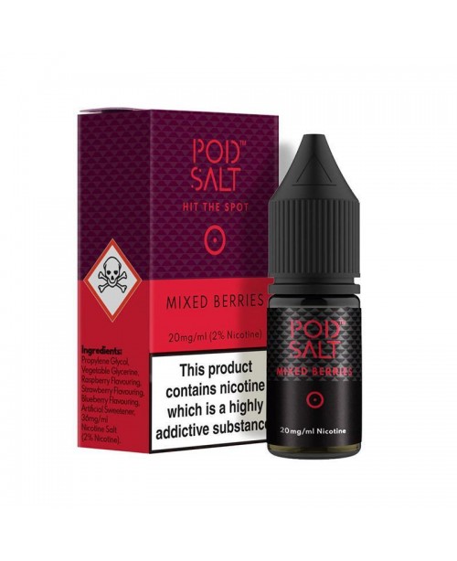 MIXED BERRIES NICOTINE SALT E-LIQUID BY POD SALT C...