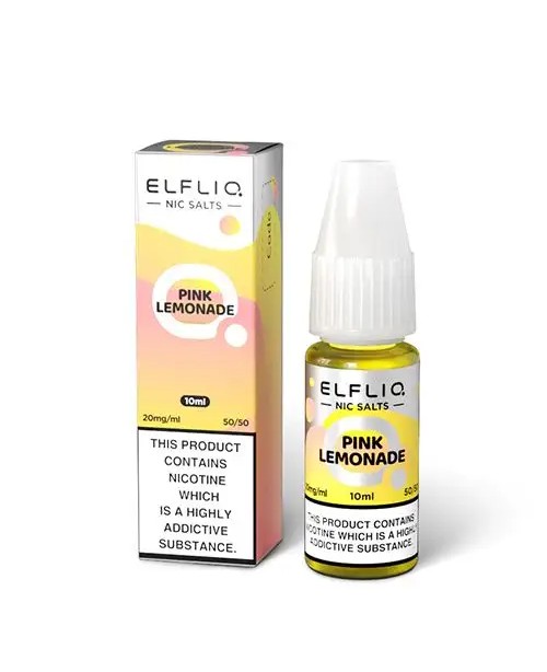 PINK LEMONADE NICOTINE SALT E-LIQUID BY ELFLIQ - E...