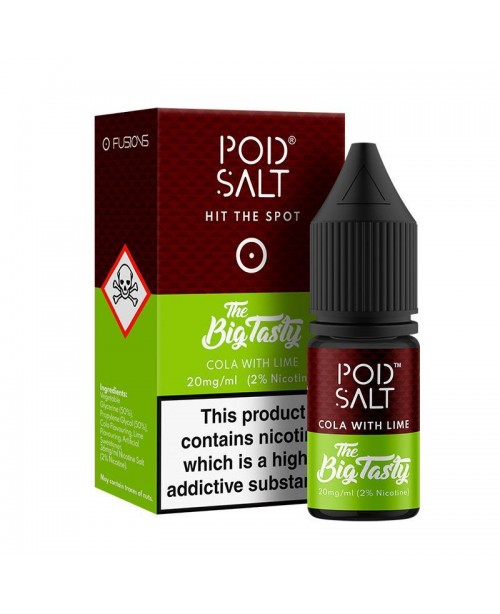 COLA WITH LIME NICOTINE SALT E-LIQUID BY POD SALT ...