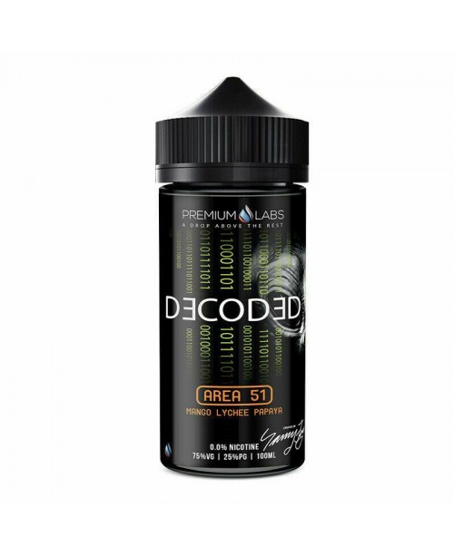 AREA 51 E LIQUID BY DECODED - PREMIUM LABS 100ML 7...