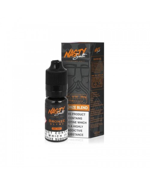 BRONZE BLEND NICOTINE SALT E-LIQUID BY NASTY SALT