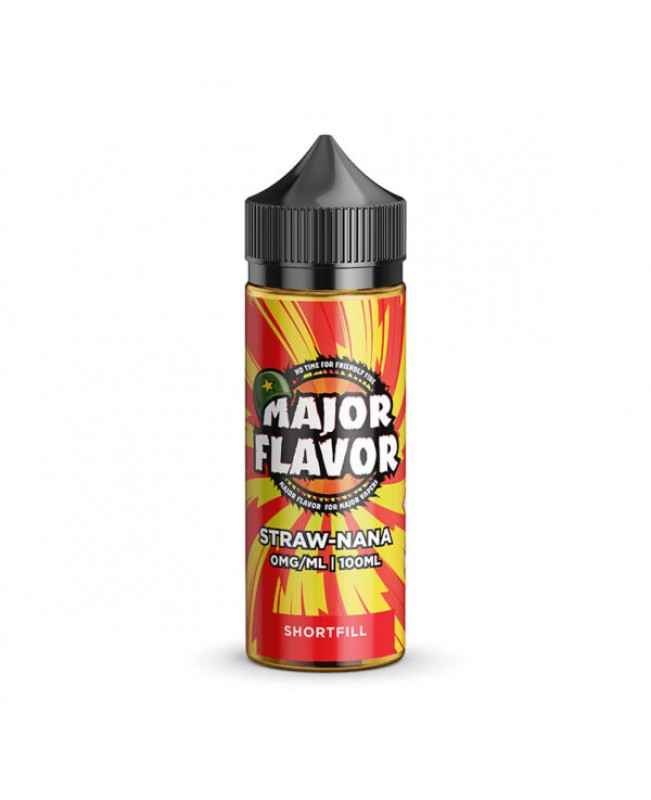 STRAW-NANA E LIQUID BY MAJOR FLAVOUR 100ML 70VG