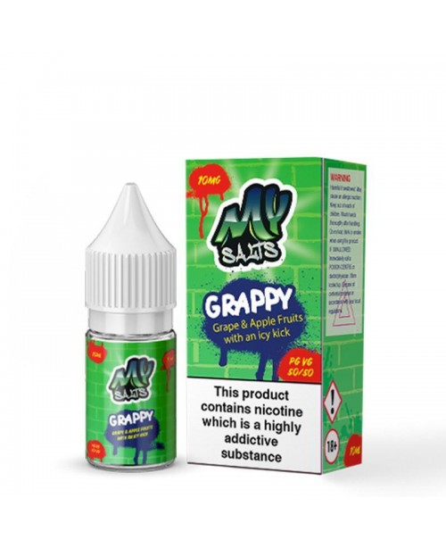 GRAPPY NICOTINE SALT E-LIQUID BY MY SALTS