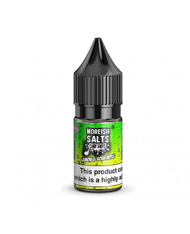 LEMON & SOUR APPLE CANDY DROPS NICOTINE SALT E-LIQUID BY MOREISH SALTS