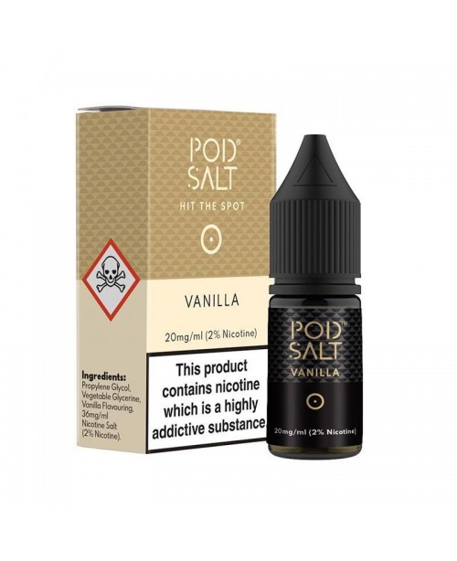 VANILLA NICOTINE SALT E-LIQUID BY POD SALT CORE RA...