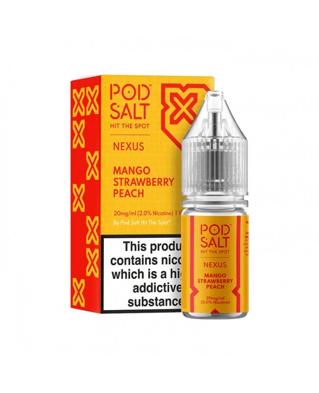 MANGO STRAWBERRY PEACH NICOTINE SALT E-LIQUID BY NEXUS SALTS