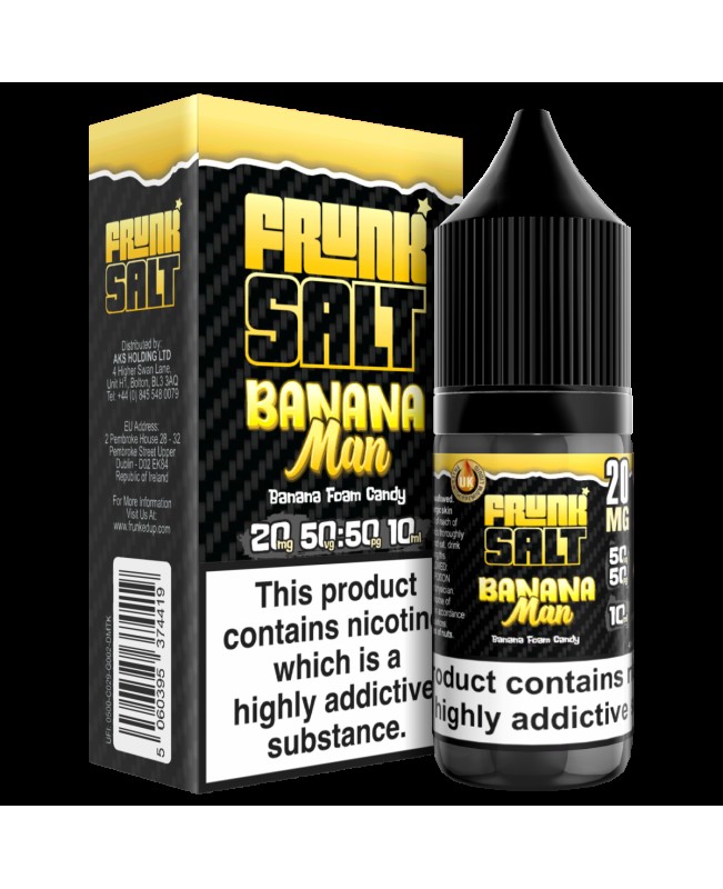 BANANA MAN NICOTINE SALT BY FRUNK SALT 10ML 50VG