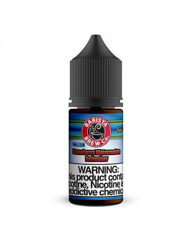 FROZEN STRAWBERRY WATERMELON REFRESHER NICOTINE SALT E-LIQUID BY BARISTA BREW CO.