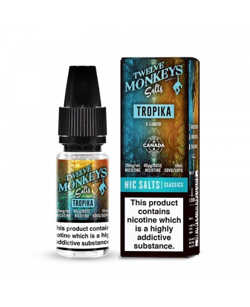 TROPIKA NICOTINE SALT E-LIQUID BY TWELVE MONKEYS S...