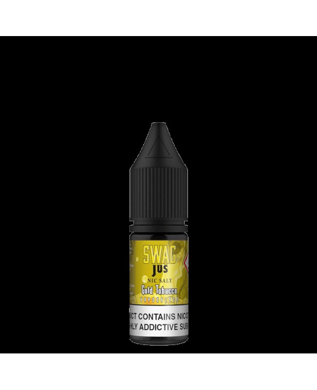 GOLD TOBACCO VAPORLESS NICOTINE SALT E-LIQUID BY SWAG JUS NICSALT