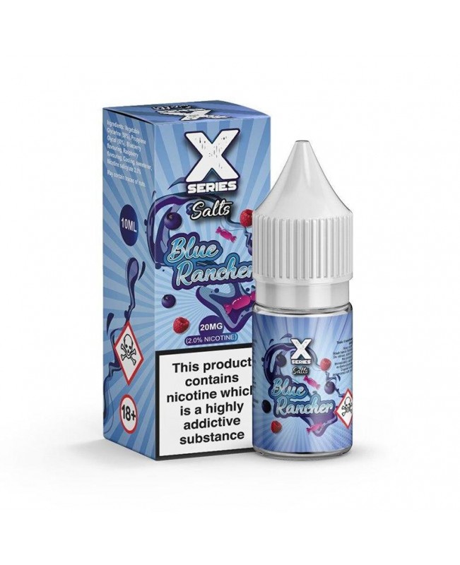 BLUE RANCHER NICOTINE SALT E-LIQUID BY X SERIES SALTS