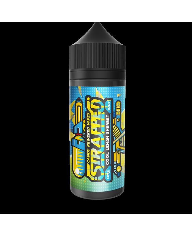 COOL LEMON SHERBET E LIQUID BY STRAPPED 100ML 70VG