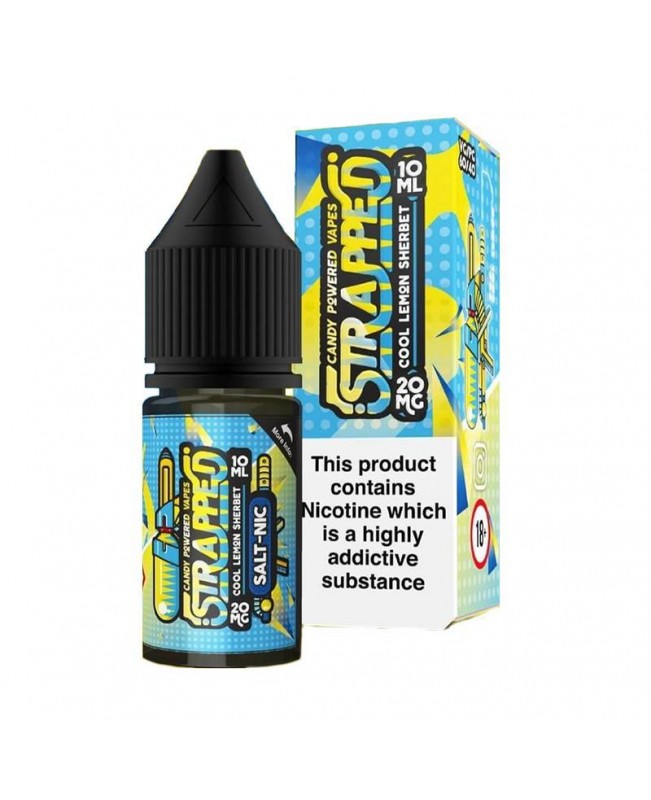 COOL LEMON SHERBET NICOTINE SALT E-LIQUID BY STRAPPED