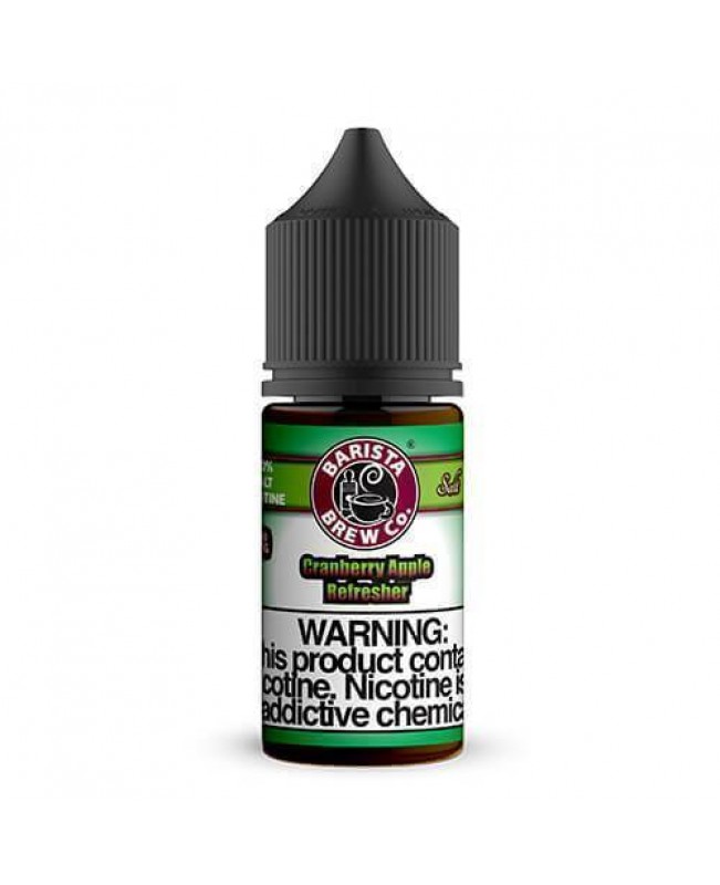 CRANBERRY APPLE REFRESHER NICOTINE SALT E-LIQUID BY BARISTA BREW CO.