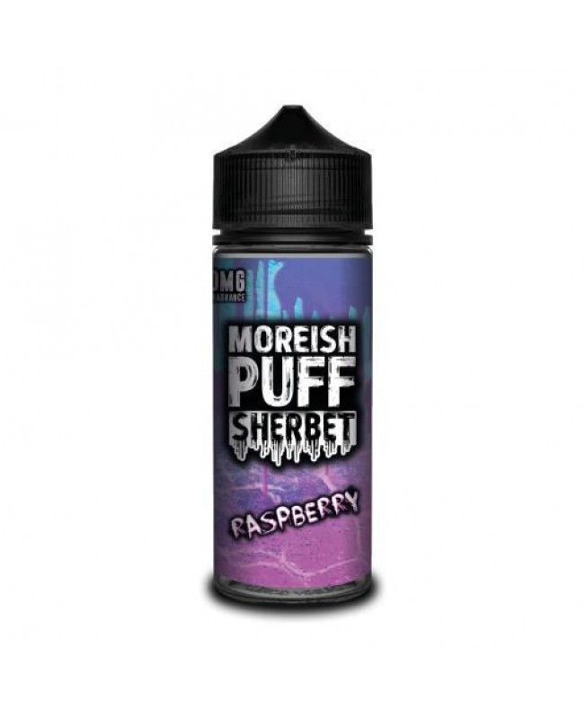 RASPBERRY E LIQUID BY MOREISH PUFF - SHERBET 100ML 70VG