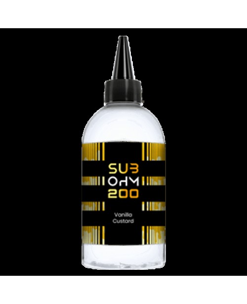 VANILLA CUSTARD E LIQUID BY SUB OHM 200 200ML 70VG