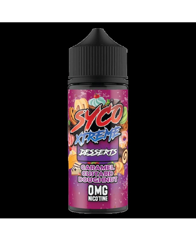 CARAMEL CUSTARD DOUGHNUT E LIQUID BY SYCO XTREME DESSERTS 100ML 80VG