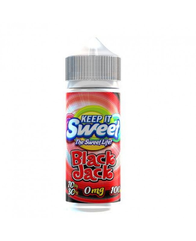 BLACK JACK E LIQUID BY KEEP IT SWEET 100ML 70VG