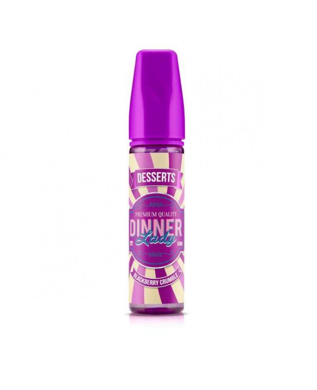 BLACKBERRY CRUMBLE E LIQUID BY DINNER LADY - DESSERTS 50ML 70VG