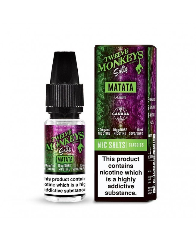 MATATA NICOTINE SALT E-LIQUID BY TWELVE MONKEYS SALTS