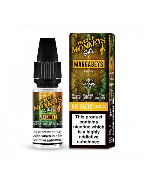 MANGABEYS NICOTINE SALT E-LIQUID BY TWELVE MONKEYS...