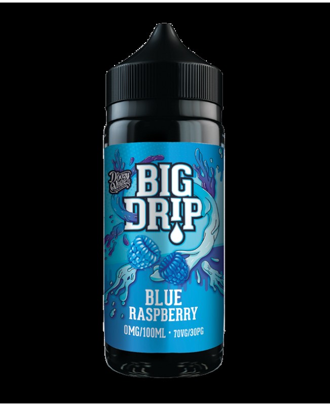 BLUE RASPBERRY E LIQUID BY BIG DRIP - DOOZY VAPE 100ML 70VG