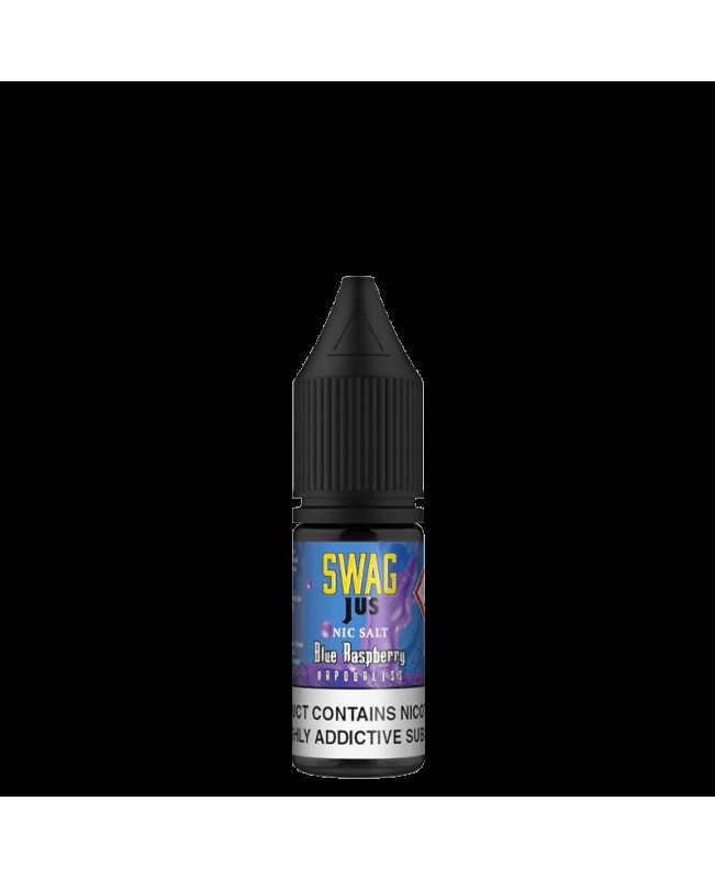 BLUE RASPBERRY VAPORLESS NICOTINE SALT E-LIQUID BY SWAG JUS NICSALT