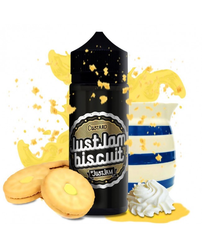 CUSTARD E LIQUID BY JUST JAM - BISCUIT 100ML 80VG