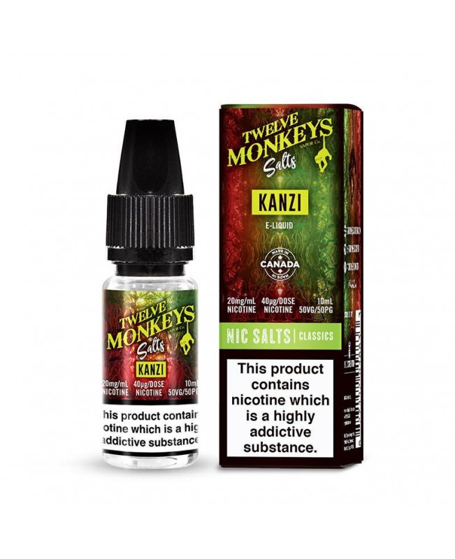 KANZI NICOTINE SALT E-LIQUID BY TWELVE MONKEYS SALTS