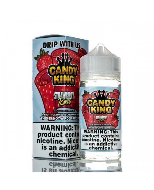 STRAWBERRY ROLLS E LIQUID BY CANDY KING 100ML 70VG