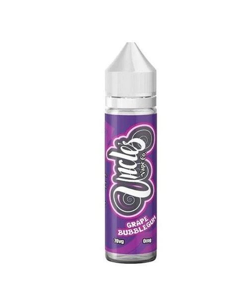 GRAPE BUBBLEGUM E LIQUID BY UNCLES VAPE CO 50ML 70...