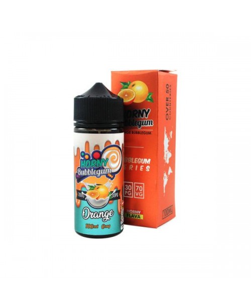 ORANGE BUBBLEGUM E LIQUID BY HORNY FLAVA 100ML 70V...