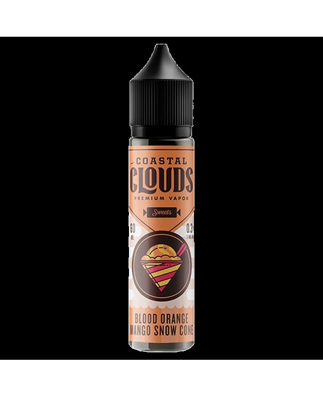 BLOOD ORANGE MANGO SNOW CONE E LIQUID BY COASTAL CLOUDS - SWEETS  50ML 70VG